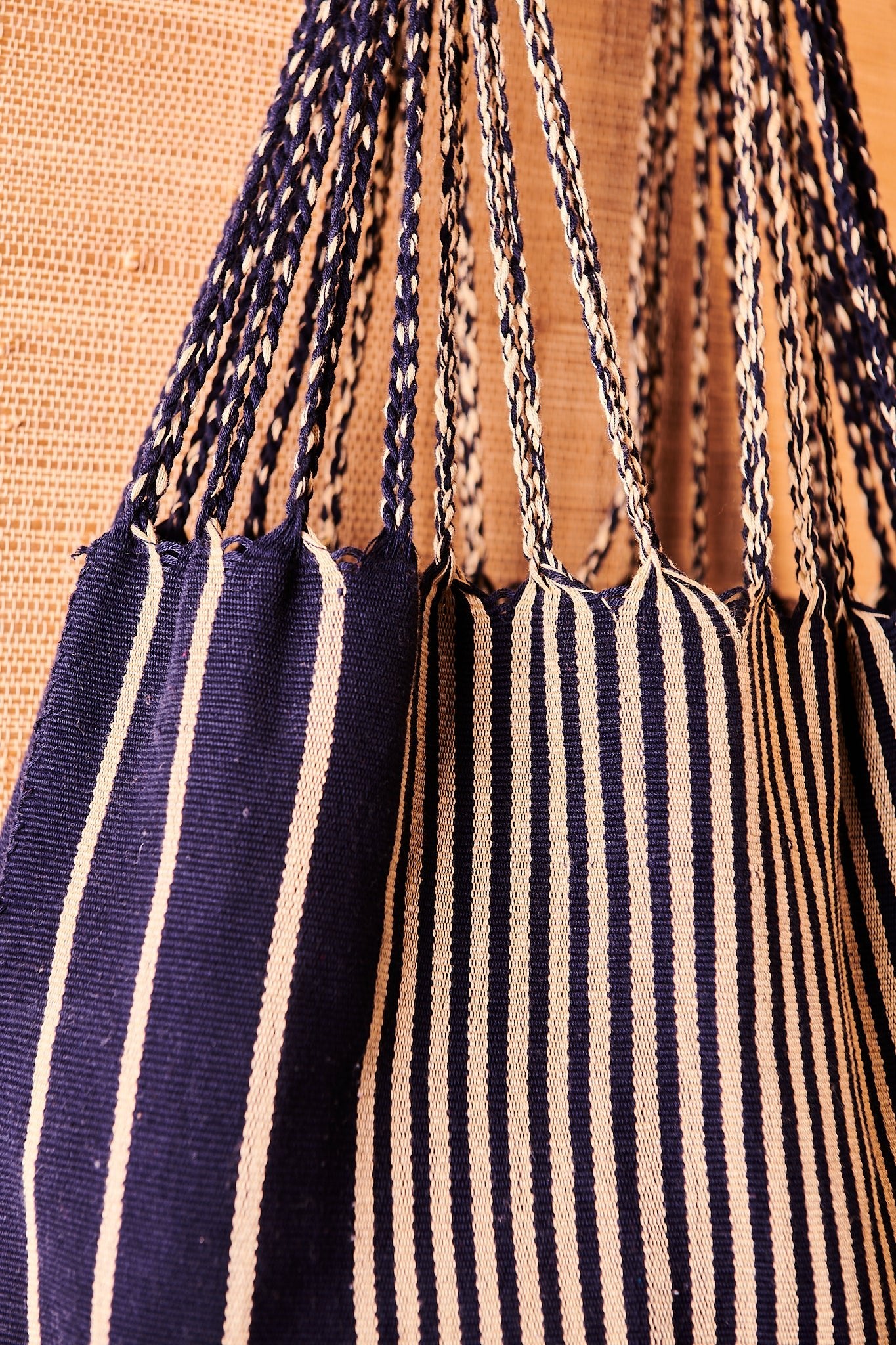 Handwoven Tote Bag is handmade in Mexico out of 100% cotton with bright, fun, colorful materials. Wear to make a unique statement.
